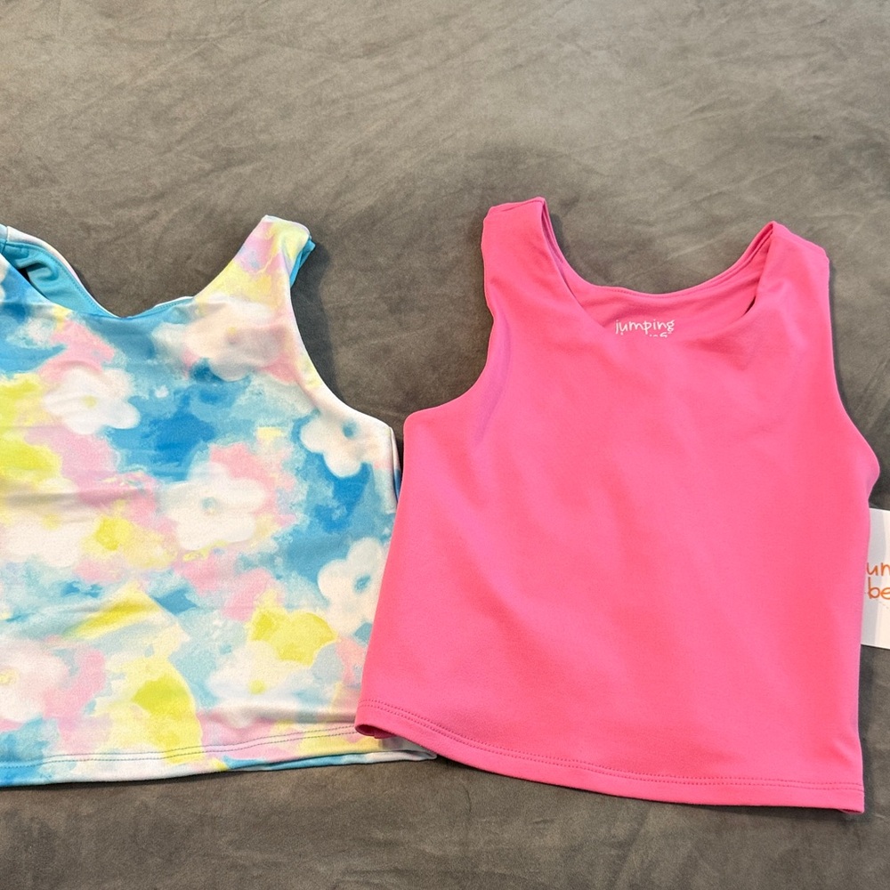 Girls jumping beans Pink Tank Top - multi color Active Tank size 7